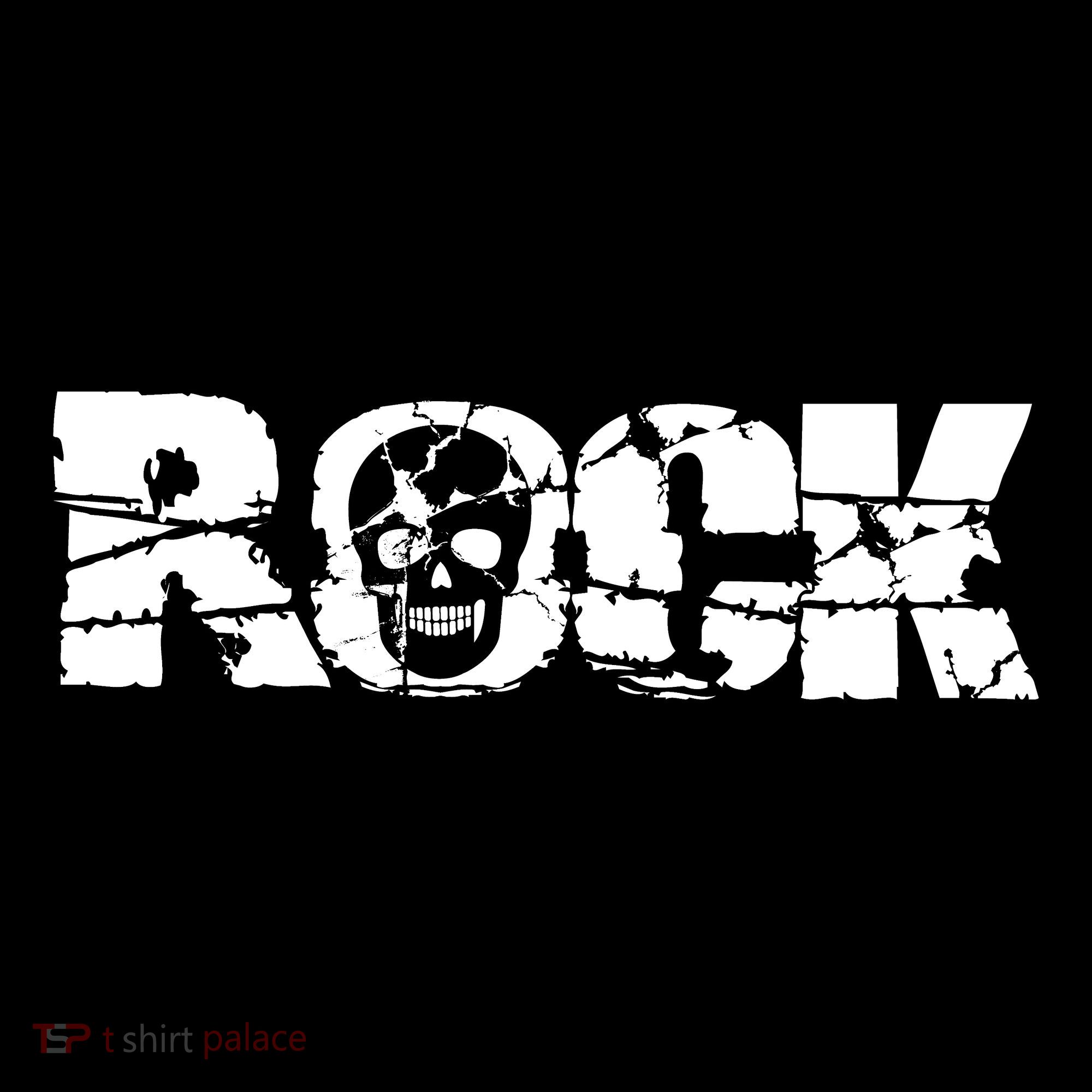 Rock Skull Grunge Ornament