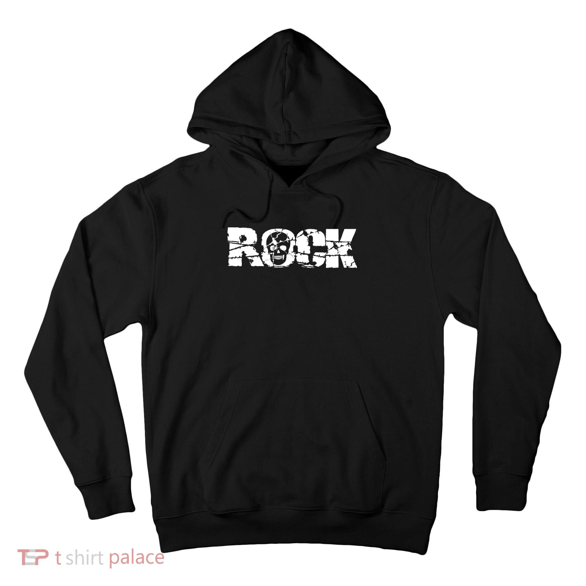 Rock Skull Grunge Tall Hoodie