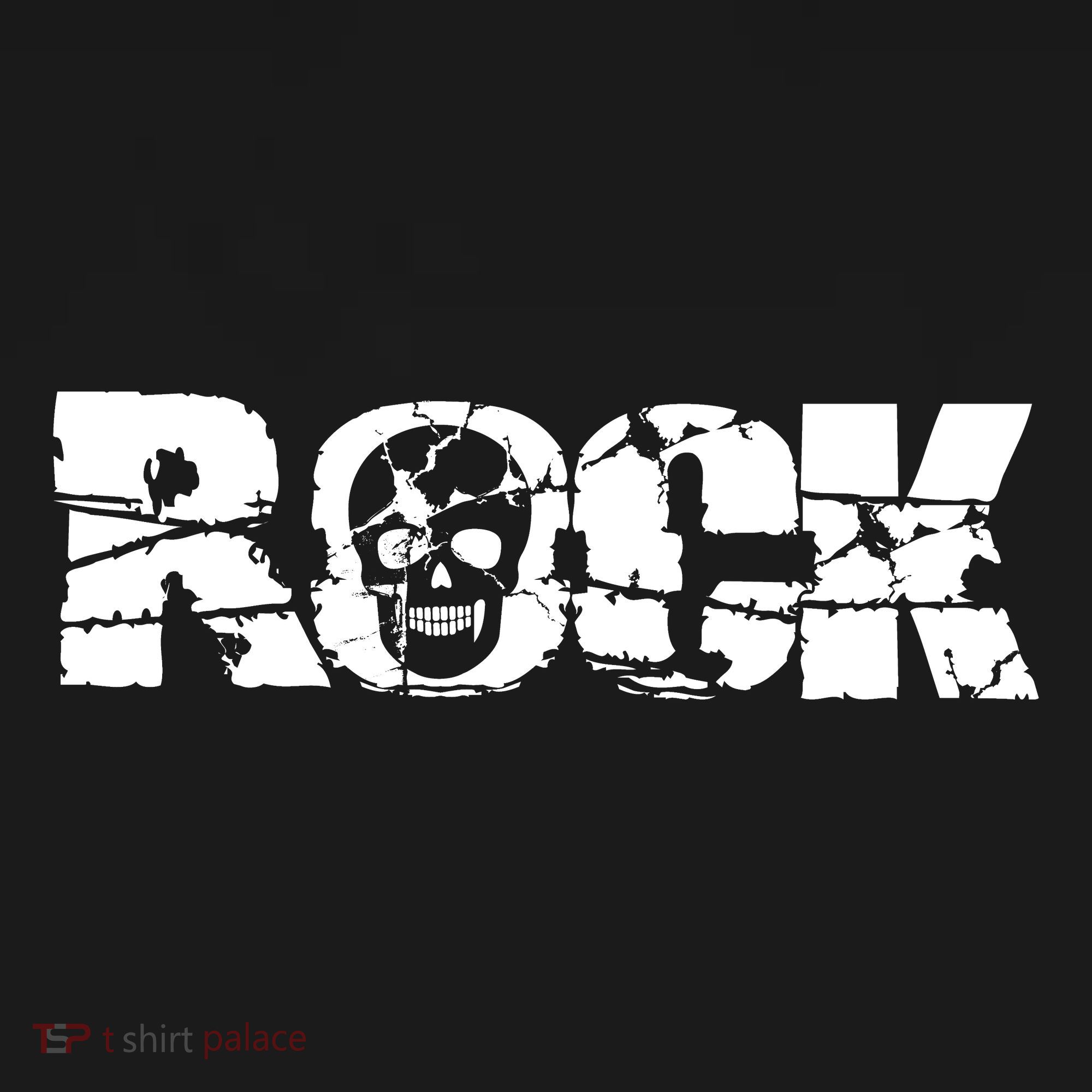 Rock Skull Grunge Tall Hoodie