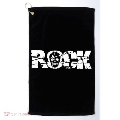 Rock Skull Grunge Golf Towel
