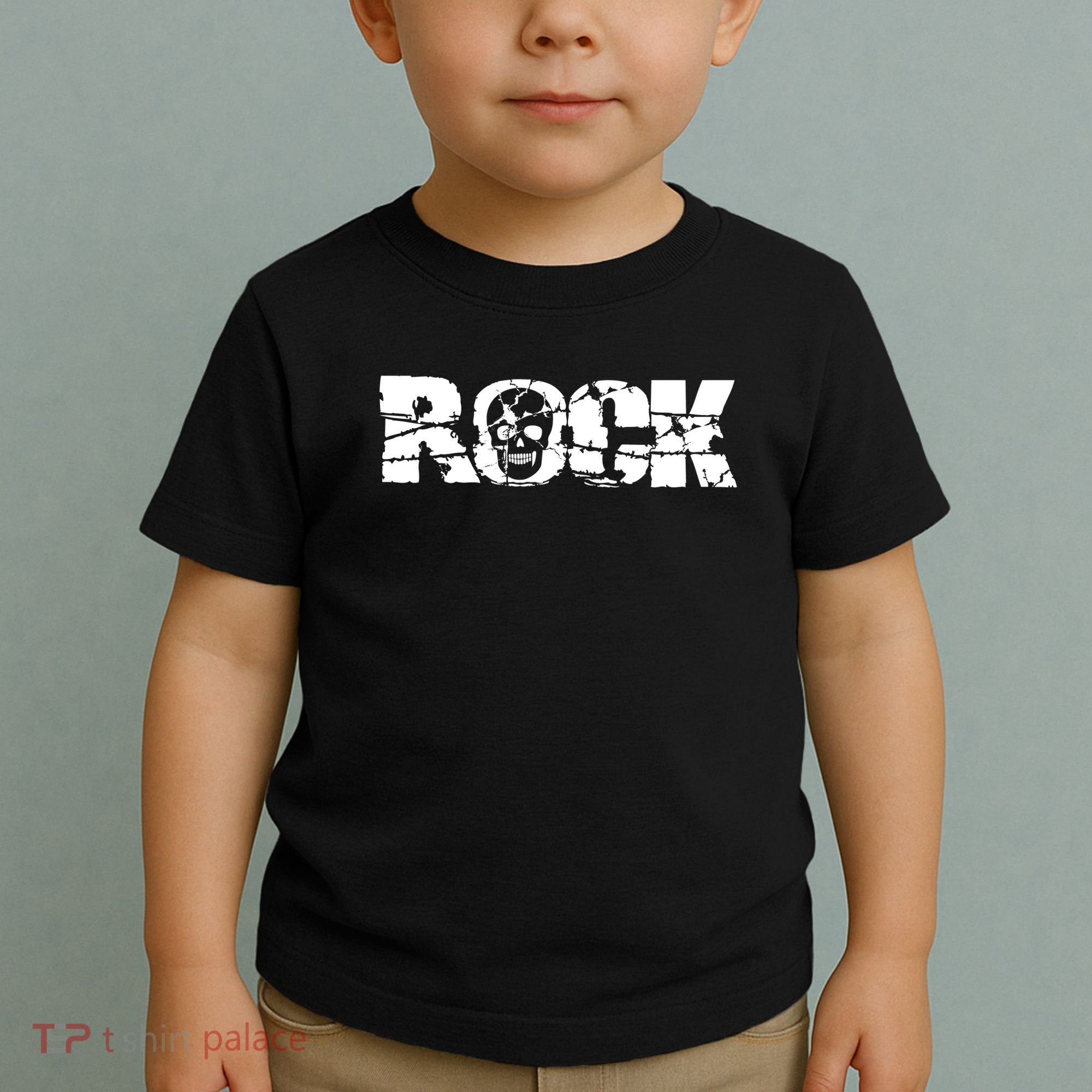 Rock Skull Grunge Toddler T-Shirt