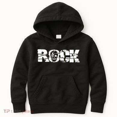 Rock Skull Grunge Kids Hoodie