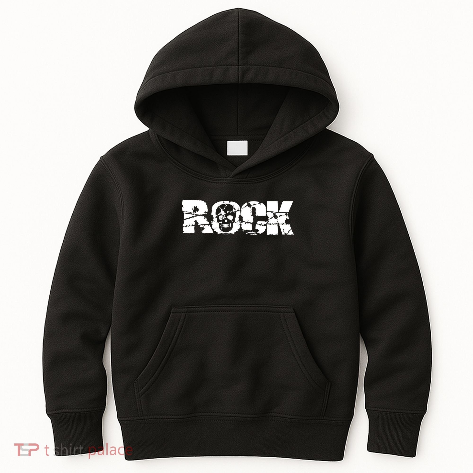 Rock Skull Grunge Kids Hoodie