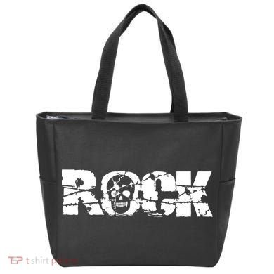 Rock Skull Grunge Tote Bag