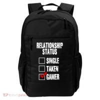 Relationship Status Gamer Funny Backpack thumb 0