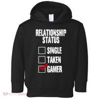 Relationship Status Gamer Funny Toddler Hoodie thumb 0