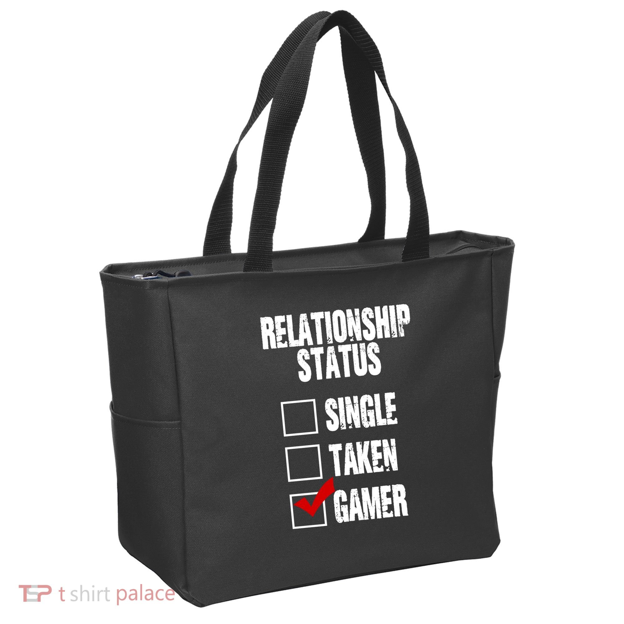 Relationship Status Gamer Funny Tote Bag
