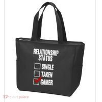 Relationship Status Gamer Funny Tote Bag thumb 3