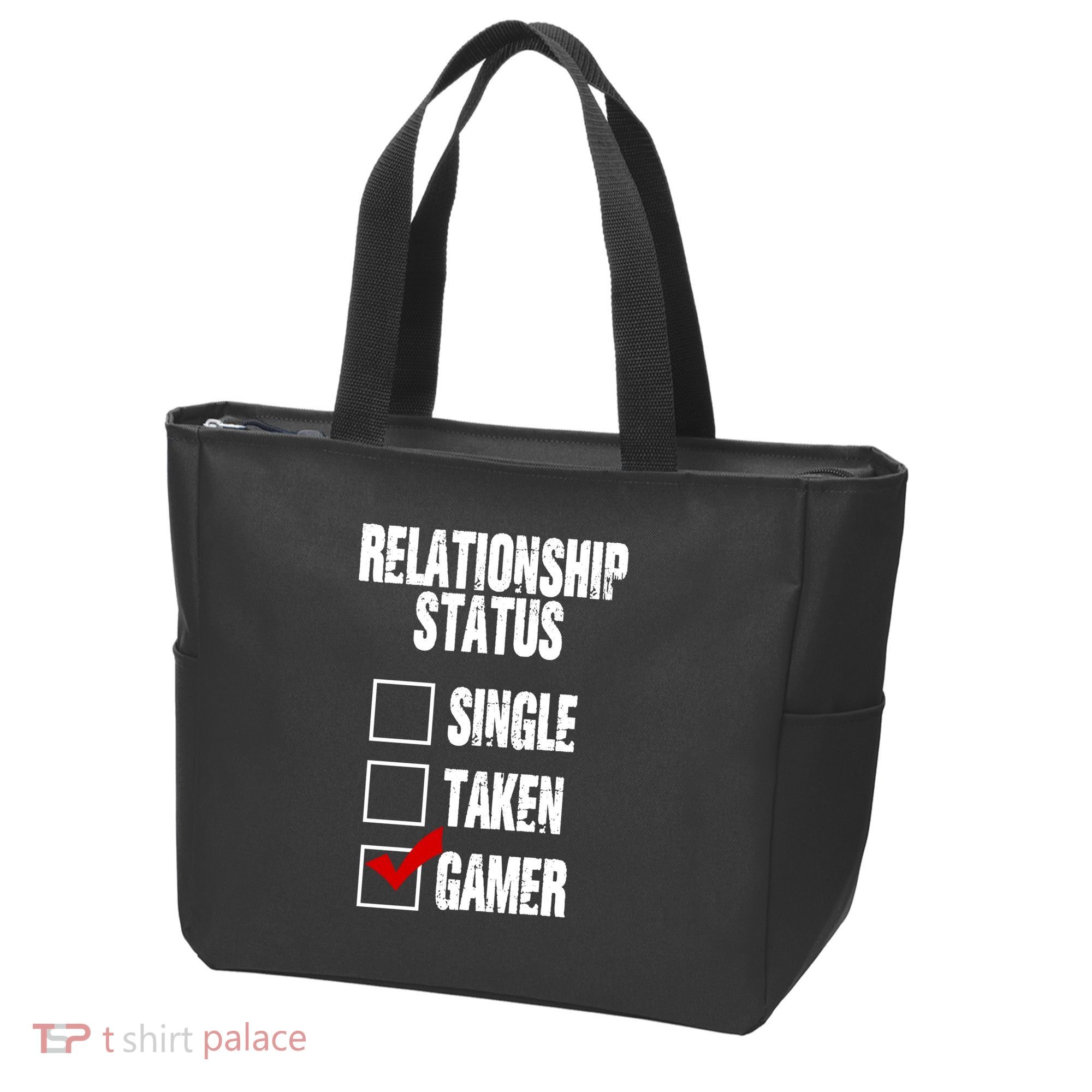 Relationship Status Gamer Funny Tote Bag
