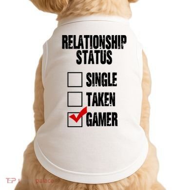 Relationship Status Gamer Funny Doggie Tank