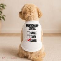 Relationship Status Gamer Funny Doggie Tank thumb 2