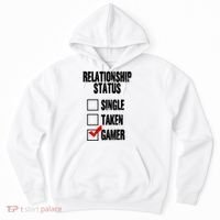 Relationship Status Gamer Funny Hoodie thumb 0
