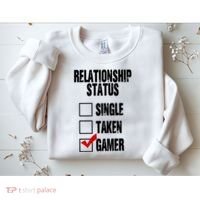 Relationship Status Gamer Funny Sweatshirt thumb 2
