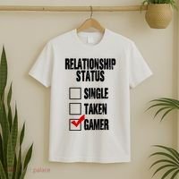 Relationship Status Gamer Funny T-Shirt thumb 2