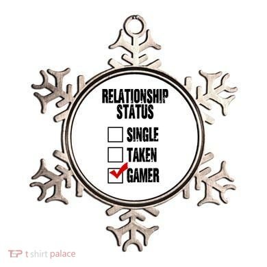 Relationship Status Gamer Funny Ornament