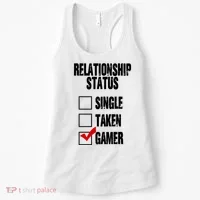 Relationship Status Gamer Funny Women's Tank Top thumb 0