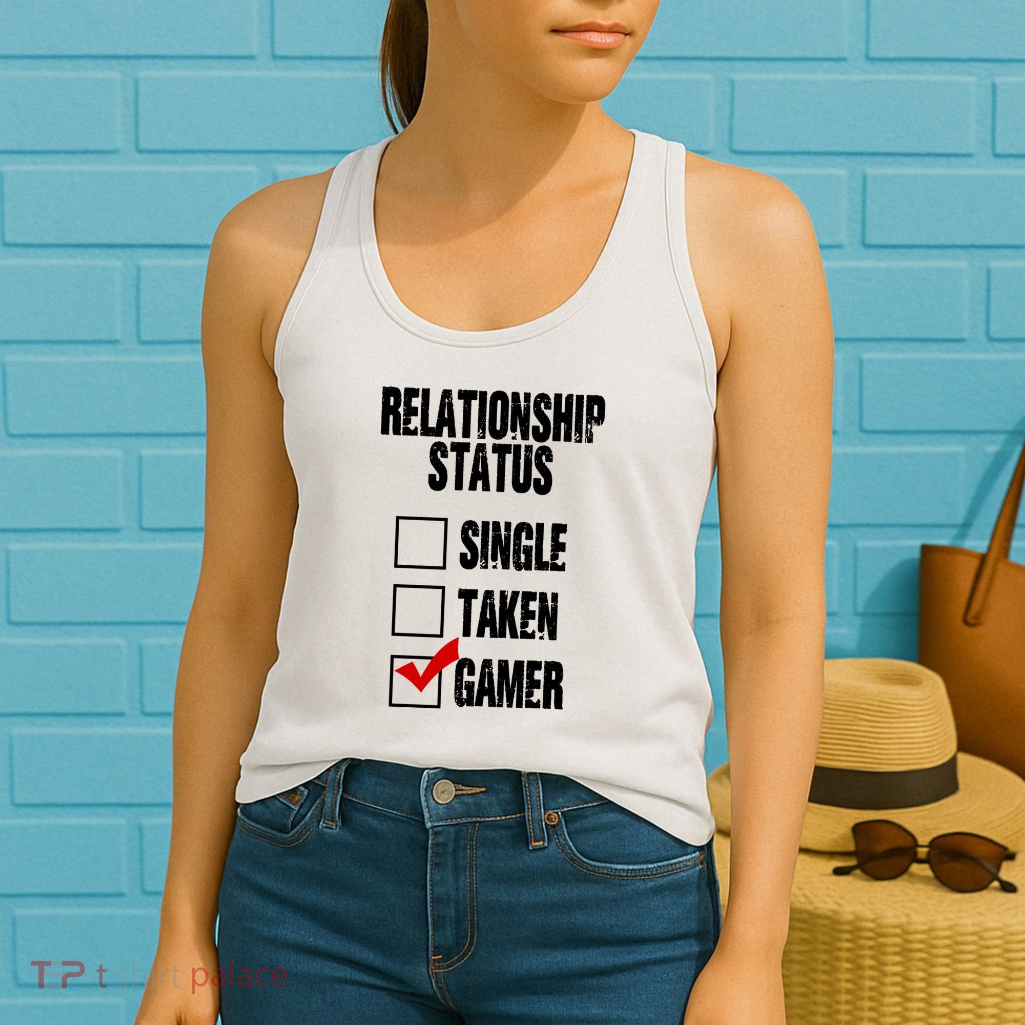 Relationship Status Gamer Funny Women's Tank Top