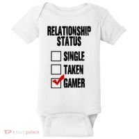 Relationship Status Gamer Funny Baby Bodysuit thumb 0