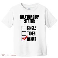 Relationship Status Gamer Funny Toddler T-Shirt thumb 0