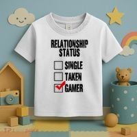 Relationship Status Gamer Funny Toddler T-Shirt thumb 3