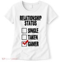 Relationship Status Gamer Funny Women's T-Shirt thumb 0
