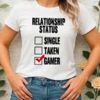 Relationship Status Gamer Funny Women's T-Shirt thumb 2