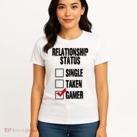 Relationship Status Gamer Funny Women's T-Shirt thumb 4