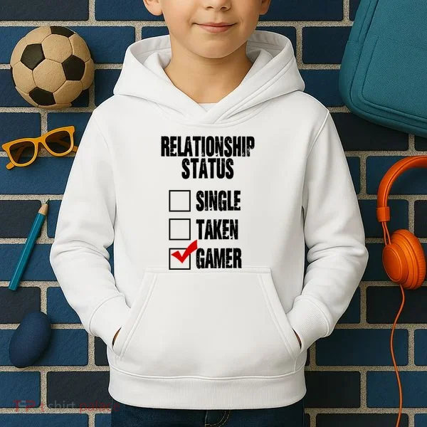 Relationship Status Gamer Funny Kids Hoodie