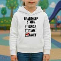 Relationship Status Gamer Funny Kids Hoodie thumb 3