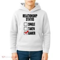 Relationship Status Gamer Funny Kids Hoodie thumb 4