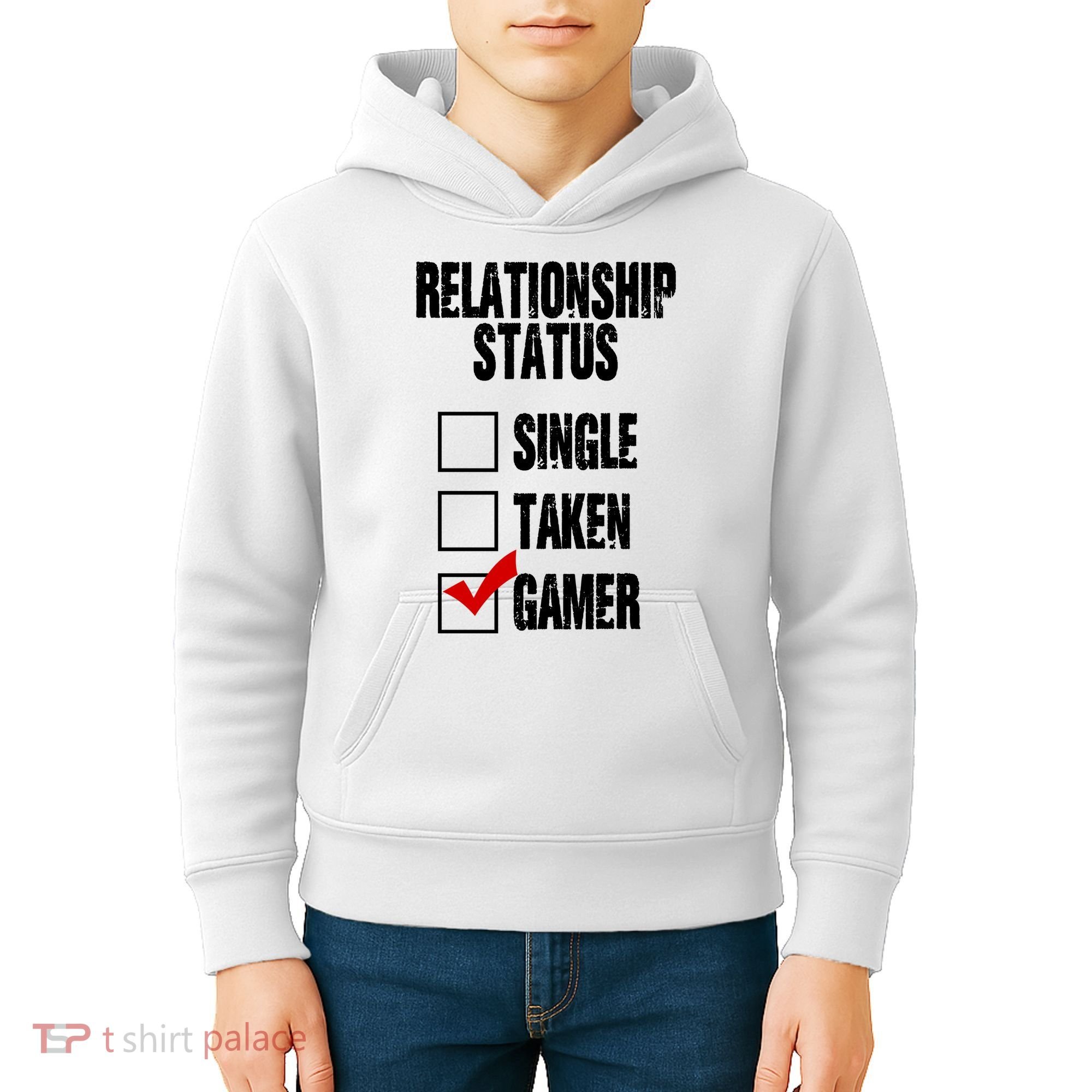 Relationship Status Gamer Funny Kids Hoodie