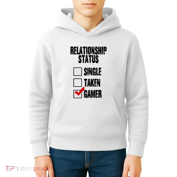 Relationship Status Gamer Funny Kids Hoodie