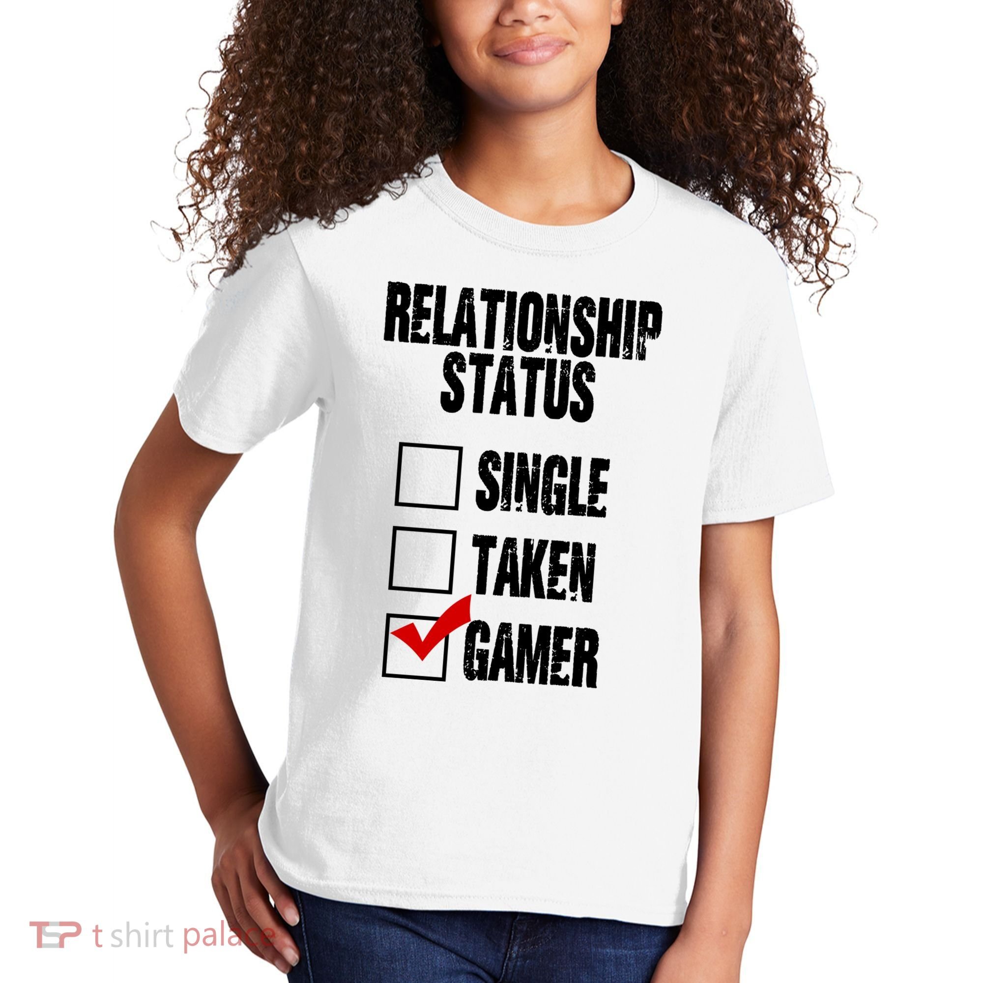 Relationship Status Gamer Funny Kids T-Shirt