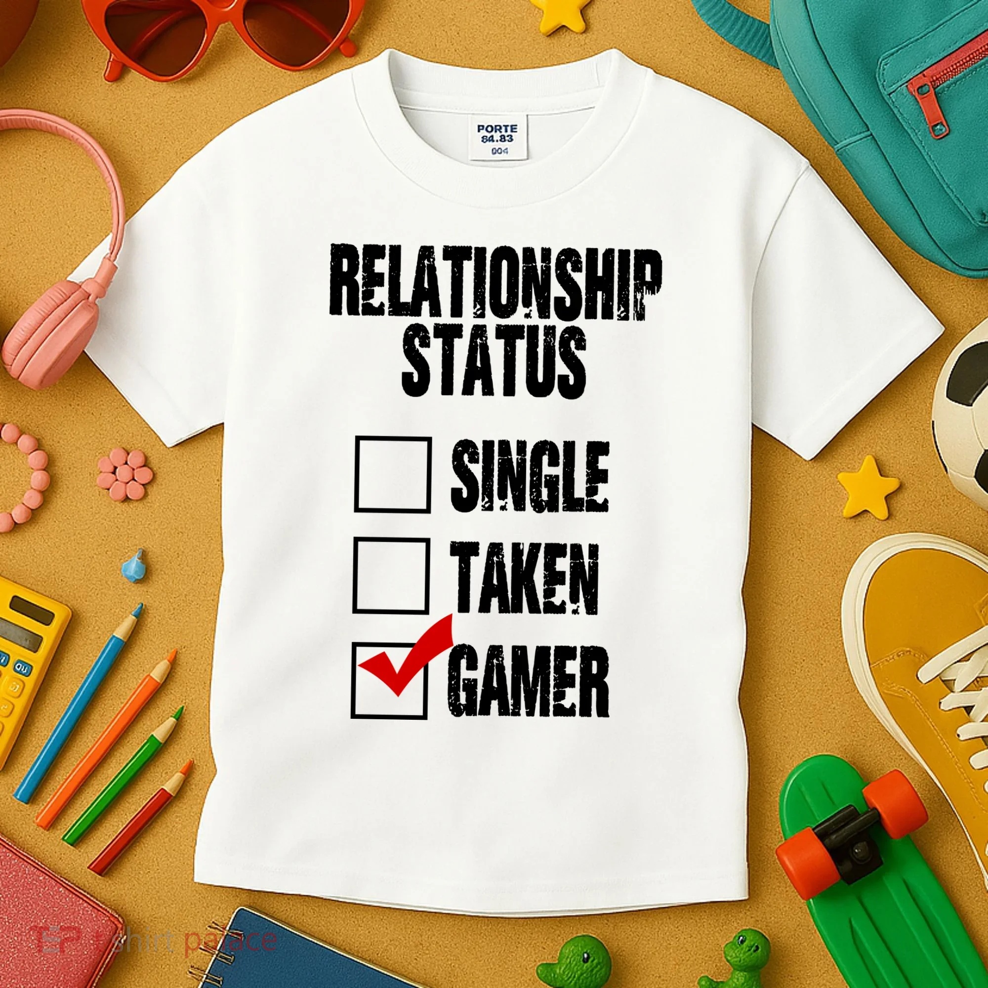 Relationship Status Gamer Funny Kids T-Shirt