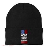 Retro Style Gods Children Are Not For Sale Beanie thumb 0