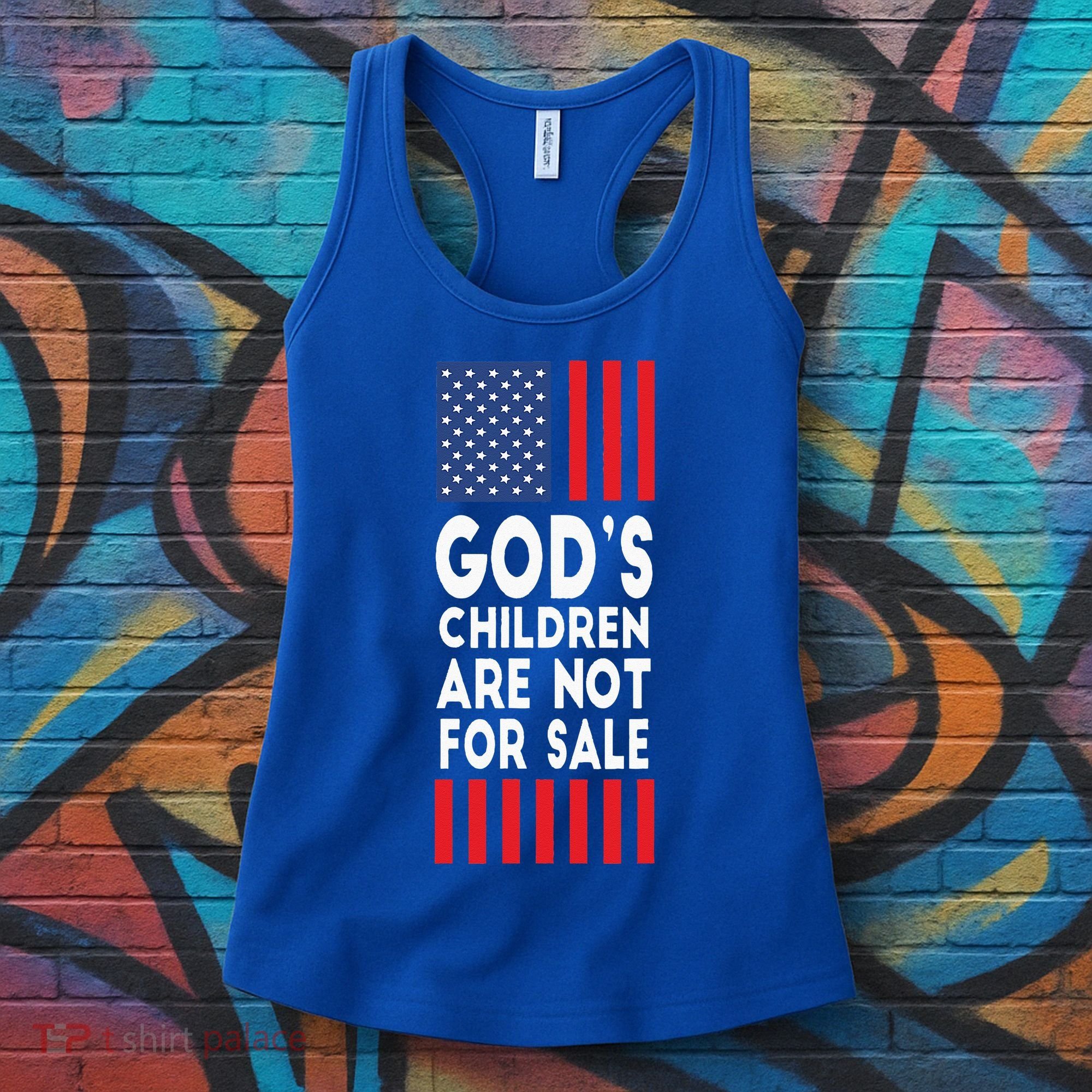 Retro Style Gods Children Are Not For Sale Women's Tank Top