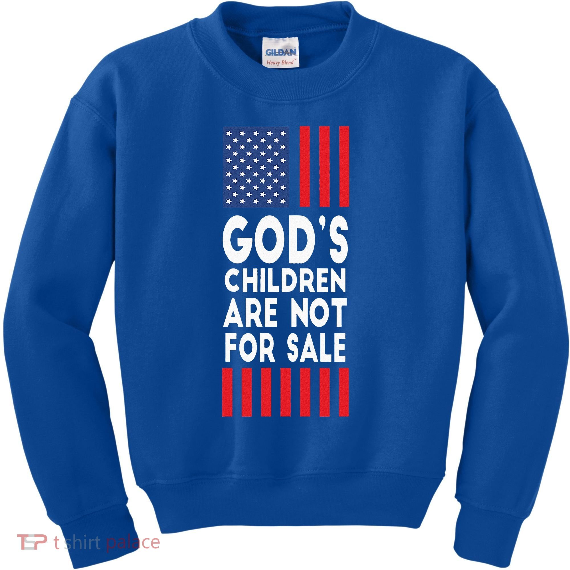 Retro Style Gods Children Are Not For Sale Kids Sweatshirt