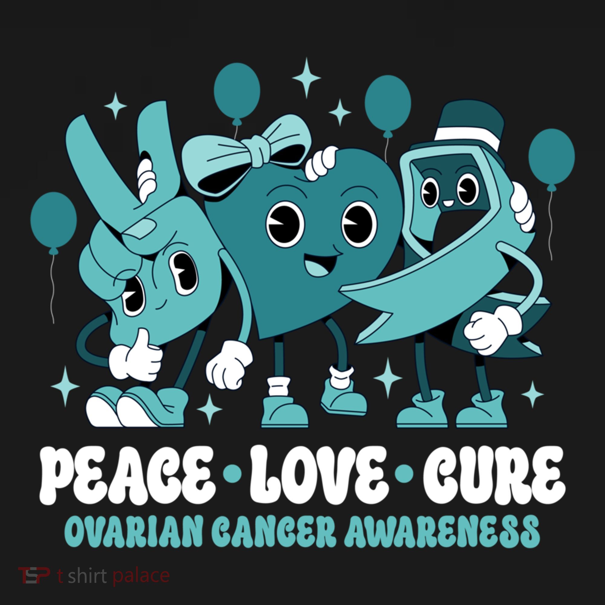 Ribbon Survivor Groovy Ovarian Cancer Awareness Women's Hoodie