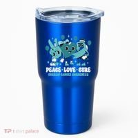 Ribbon Survivor Groovy Ovarian Cancer Awareness Tumbler thumb 0