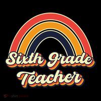 Retro Sixth Grade Teacher Rainbow Back To School 6Th Grade Great Gift Coffee Mug thumb 5