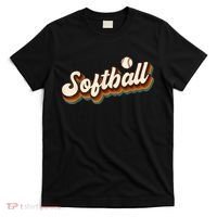 Retro Softball Graphic Softball T-Shirt thumb 0