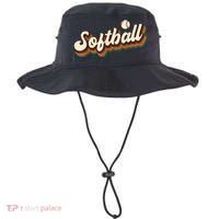 Retro Softball Graphic Softball Bucket Hat thumb 0