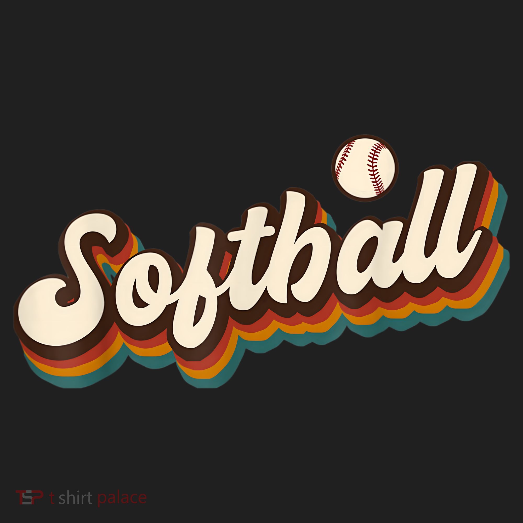 Retro Softball Graphic Softball Beanie