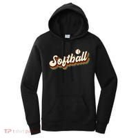 Retro Softball Graphic Softball Women's Hoodie thumb 0