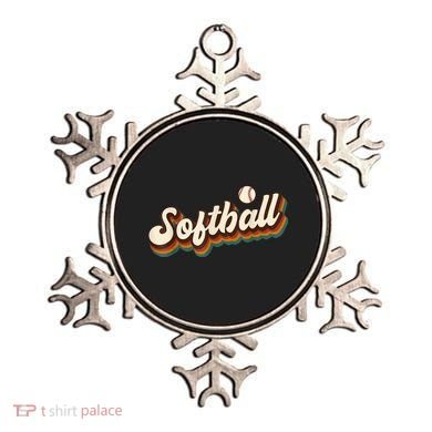 Retro Softball Graphic Softball Ornament