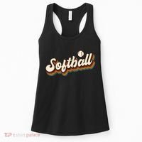 Retro Softball Graphic Softball Women's Tank Top thumb 0