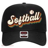 Retro Softball Graphic Softball Hat thumb 0