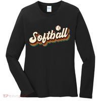 Retro Softball Graphic Softball Women's Long Sleeve Shirt thumb 0