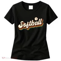 Retro Softball Graphic Softball Women's T-Shirt thumb 0