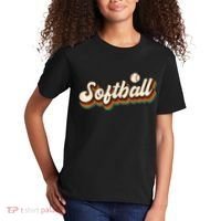 Retro Softball Graphic Softball Kids T-Shirt thumb 2
